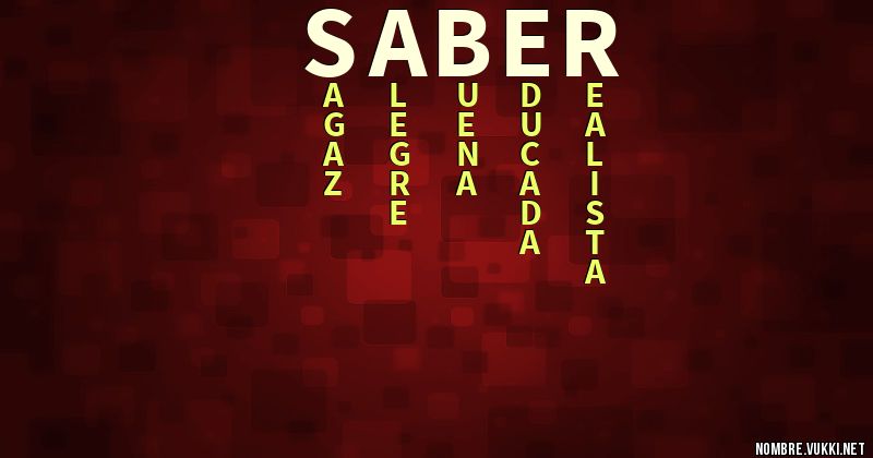 Acróstico saber