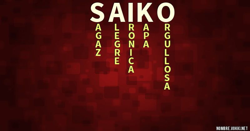 Acróstico saiko