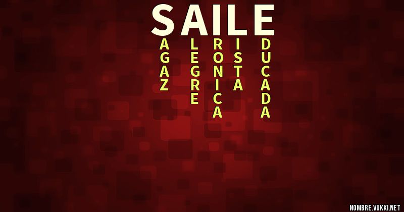 Acróstico saile