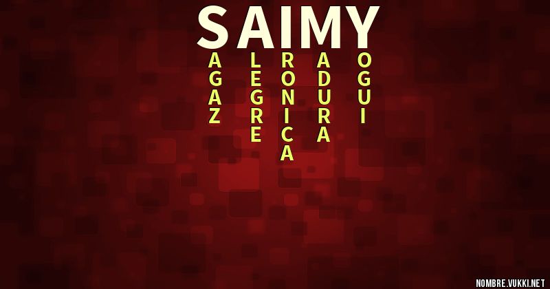 Acróstico saimy