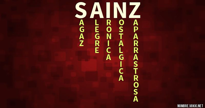 Acróstico sainz
