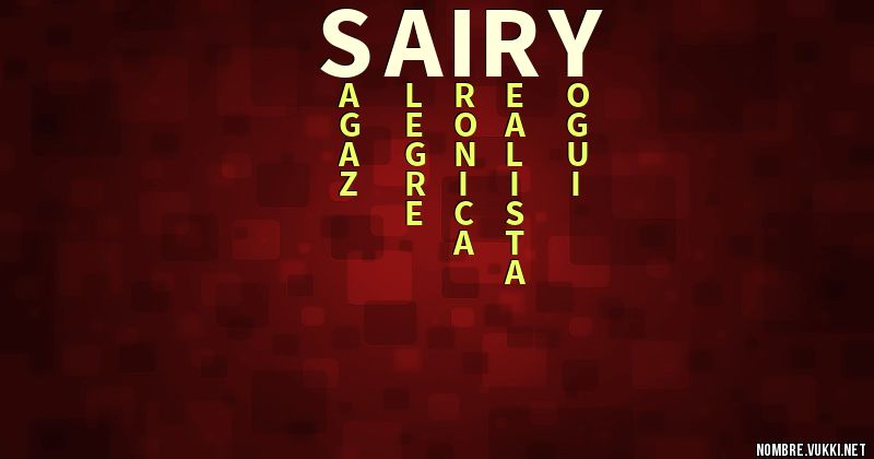 Acróstico sairy