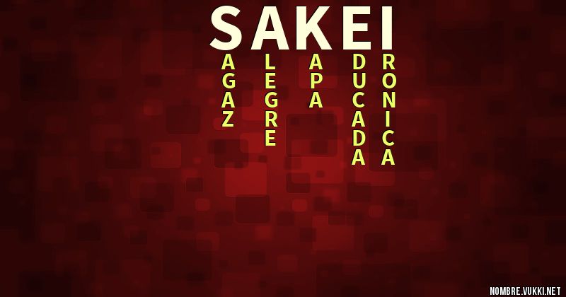 Acróstico sakei