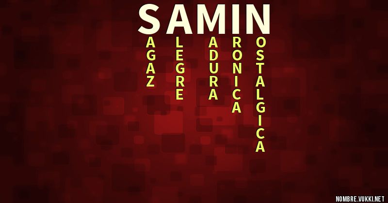 Acróstico samin