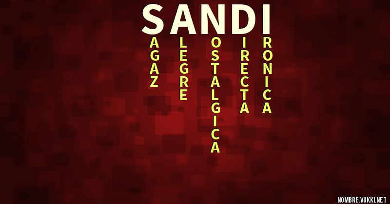 Acróstico sandi