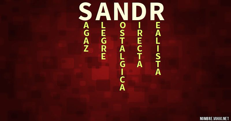 Acróstico sandr