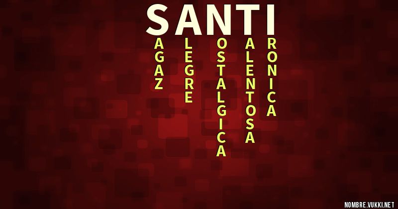 Acróstico santi