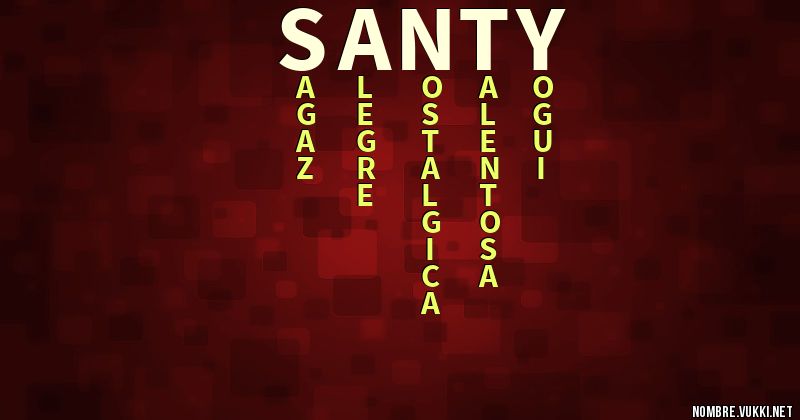 Acróstico santy