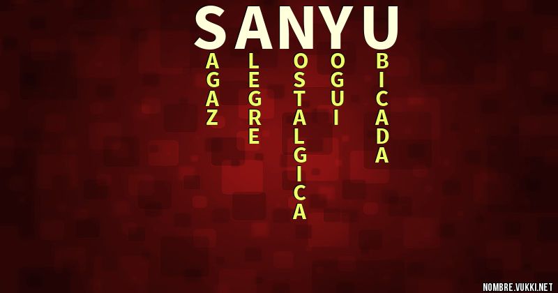 Acróstico sanyu