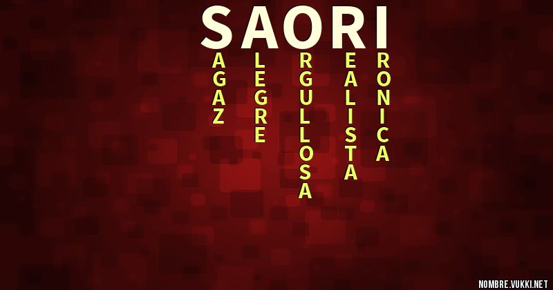 Acróstico saori