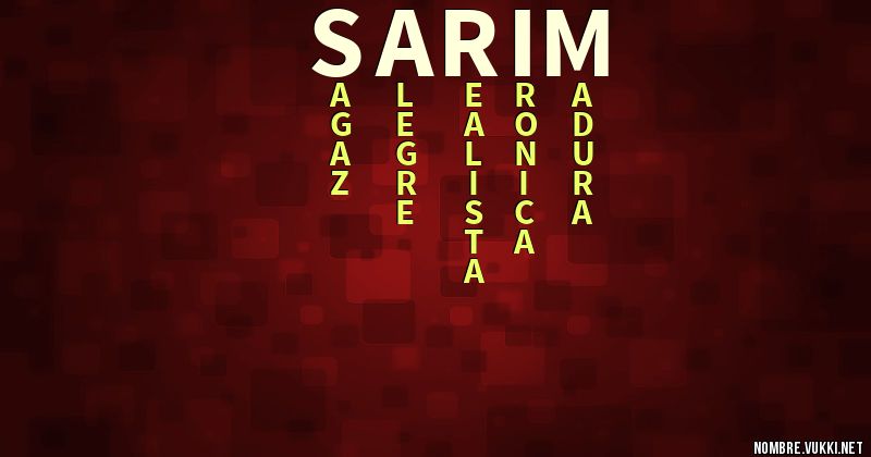 Acróstico sarim