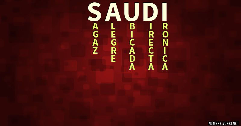 Acróstico saudi