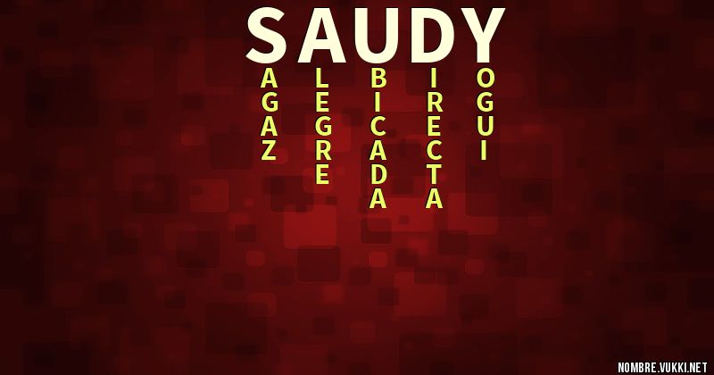 Acróstico saudy