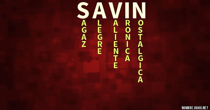 Acróstico savin