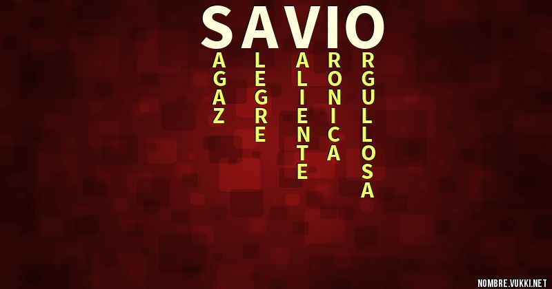 Acróstico savio