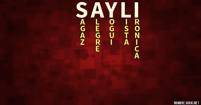 Acróstico sayli