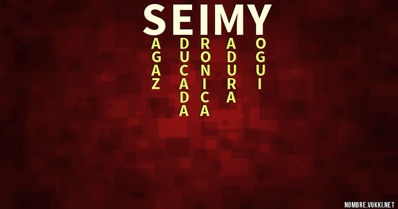 Acróstico seimy