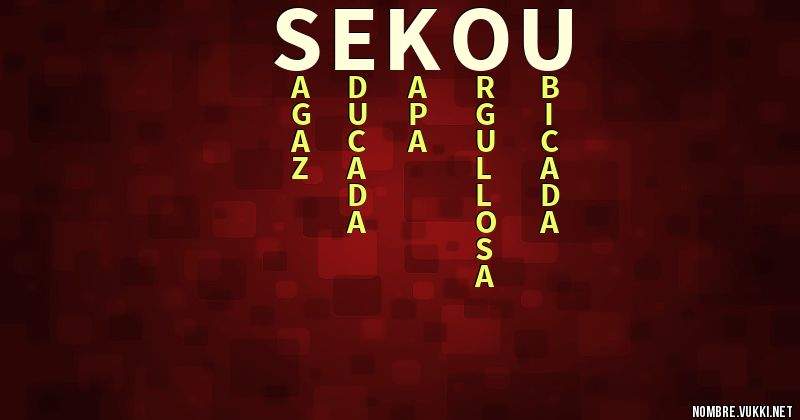 Qué significa sekou