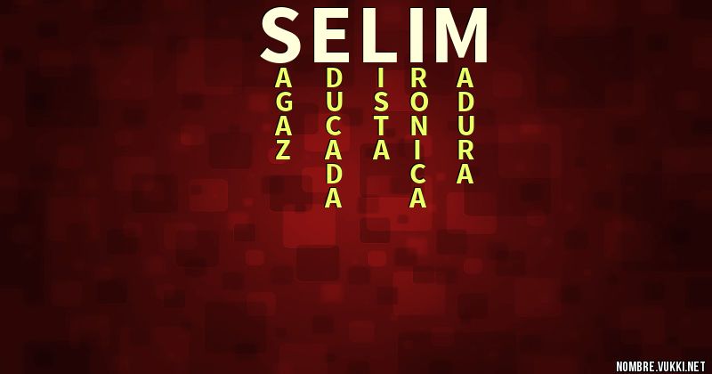 Acróstico selim
