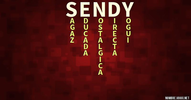Acróstico sendy