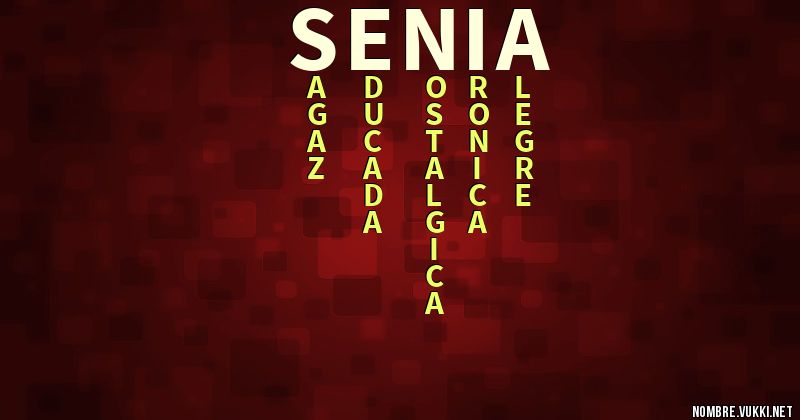 Acróstico senia
