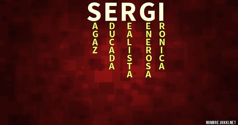 Acróstico sergi