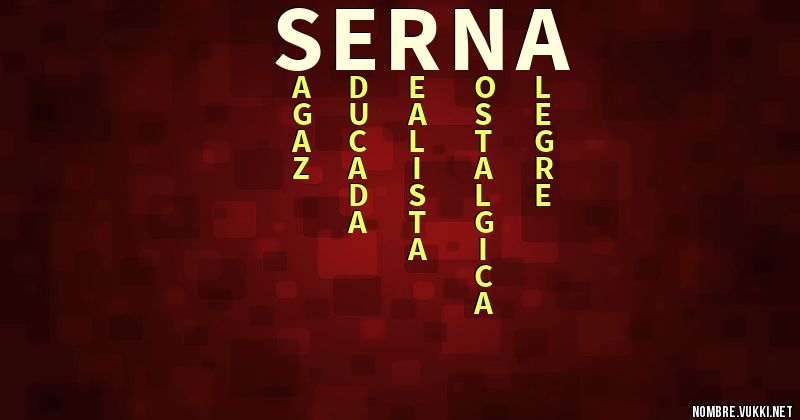 Acróstico serna