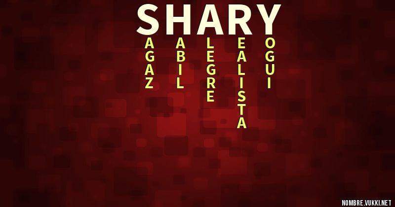 Acróstico shary