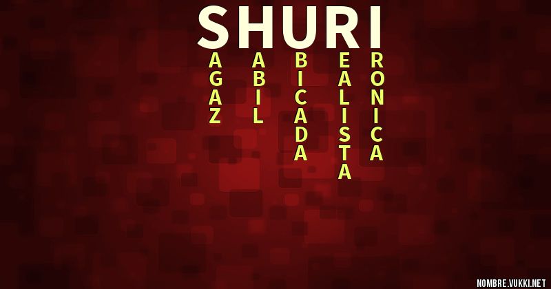 Acróstico shuri