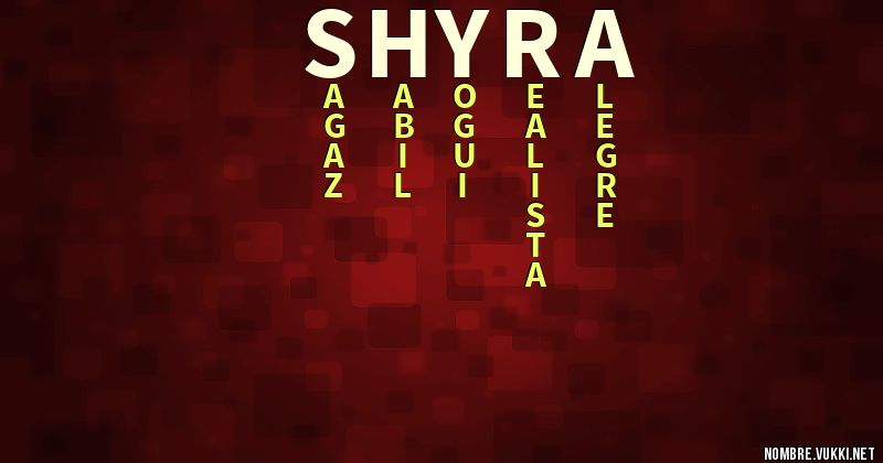 Acróstico shyra