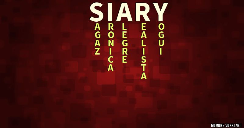 Acróstico siary