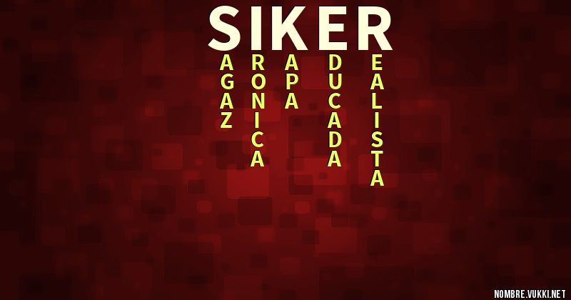 Acróstico siker