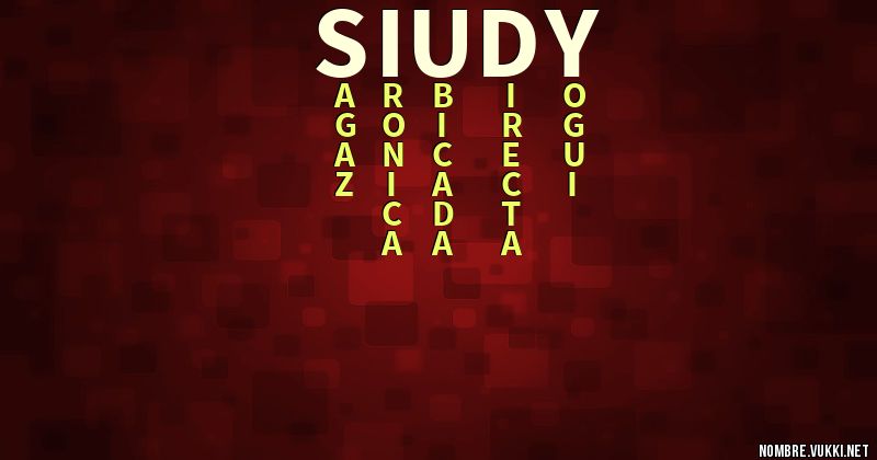 Acróstico siudy