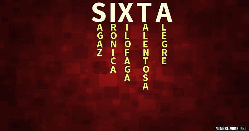 Acróstico sixta