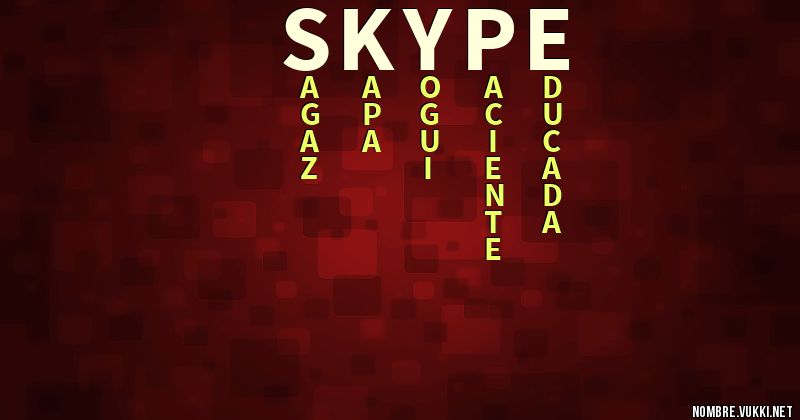 Acróstico skype