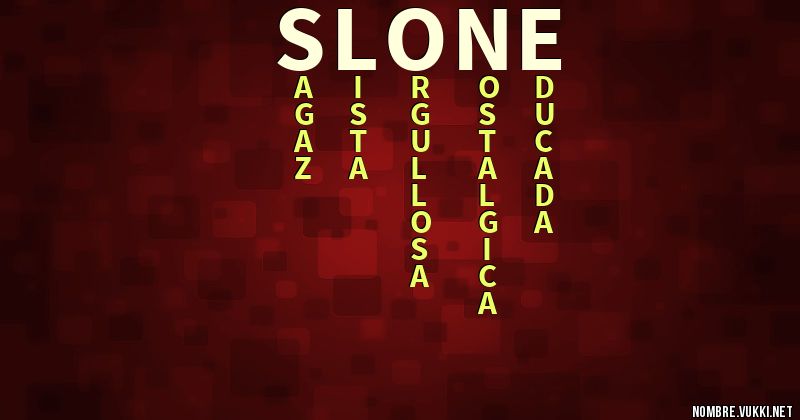 Acróstico slone