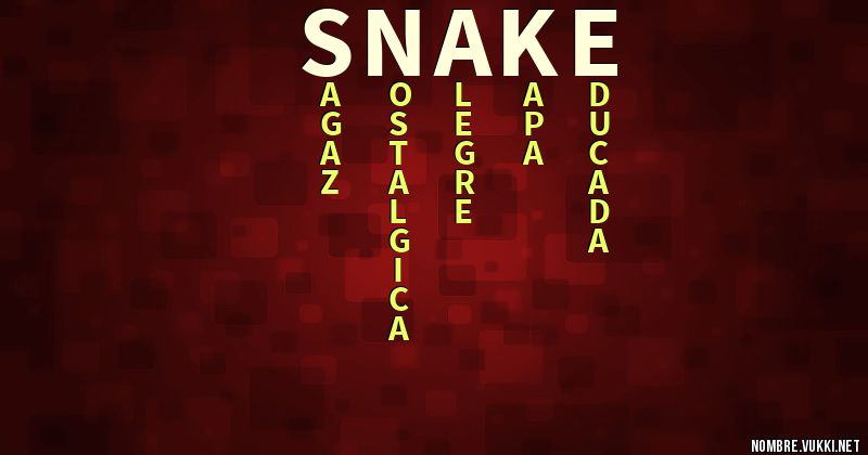 Acróstico snake