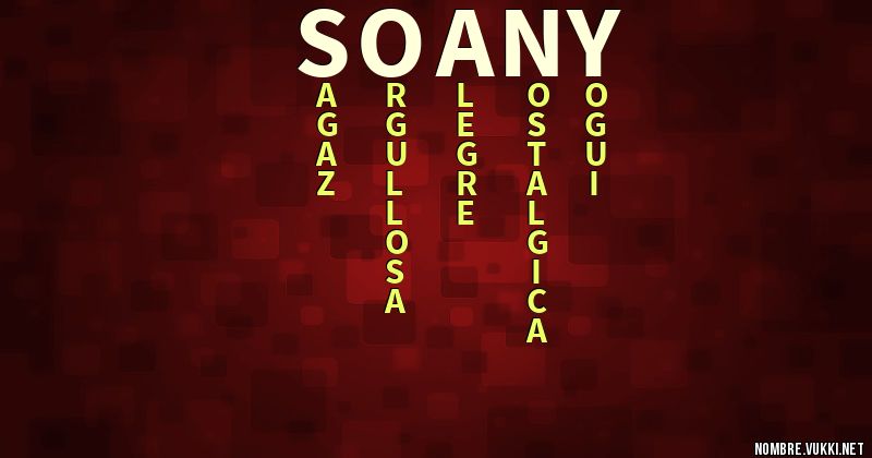 Acróstico soany