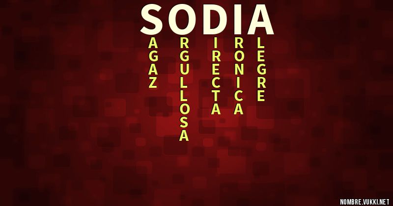 Acróstico sodia