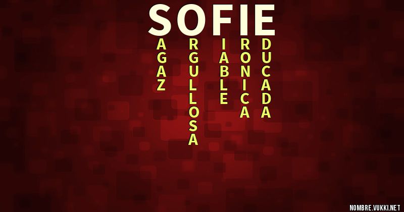 Acróstico sofie