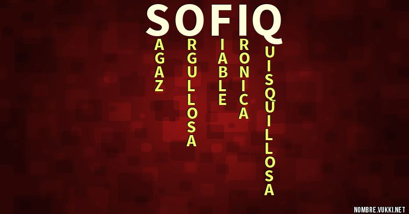 Acróstico sofiq