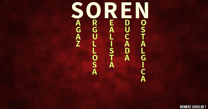 Acróstico soren