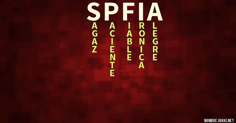Acróstico spfia