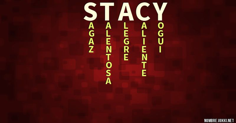 Acróstico stacy