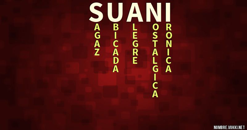 Acróstico suani