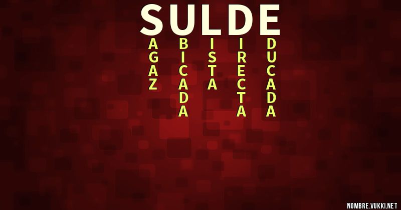 Acróstico sulde