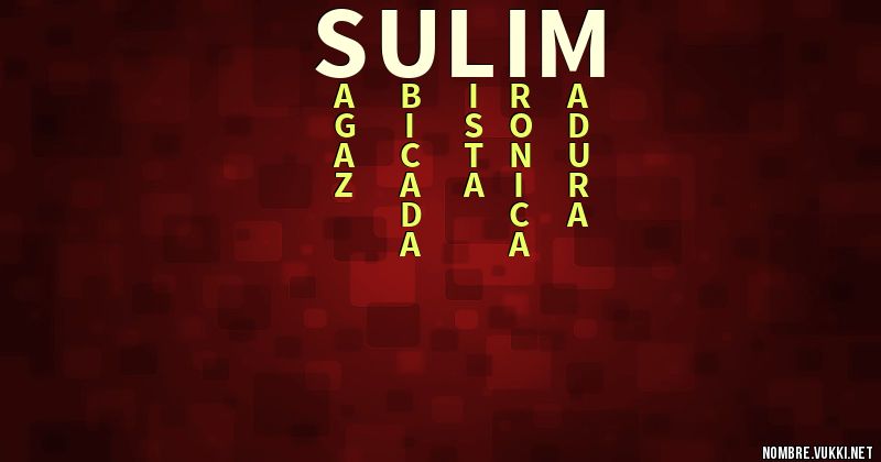 Acróstico sulim