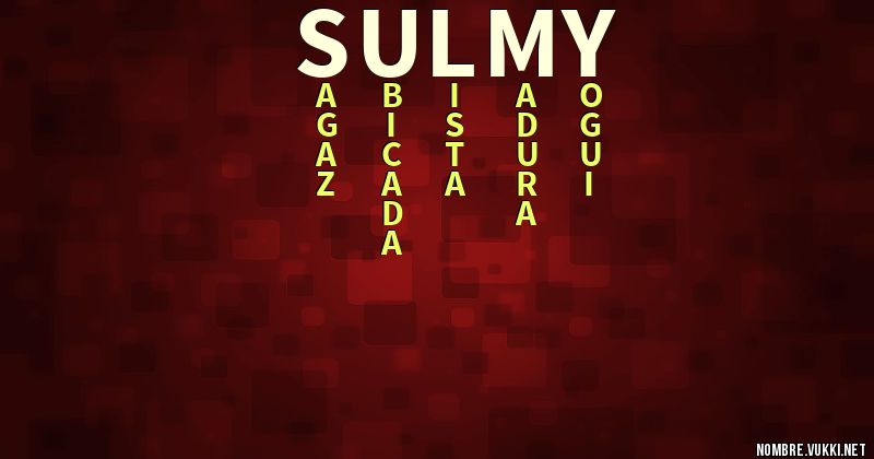 Acróstico sulmy