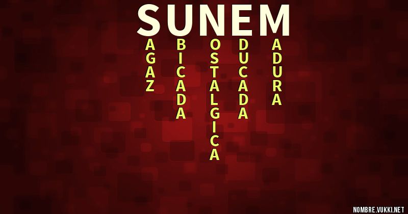 Acróstico sunem