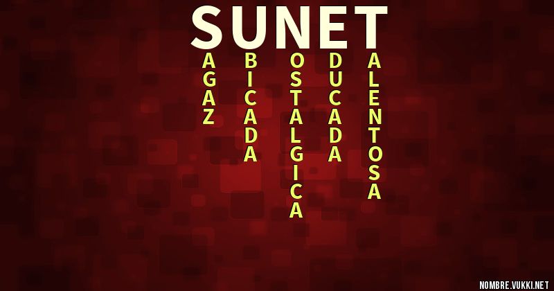 Acróstico sunet